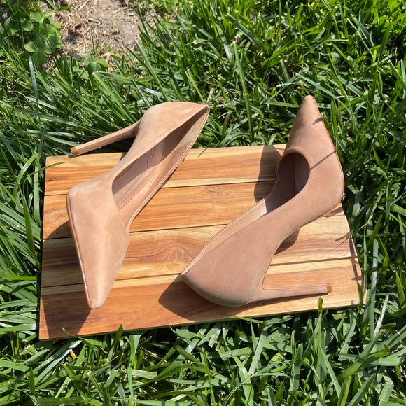 SCHUTZ Lou Pointed Toe Pump Women Nubuck  Pump size 7B NEW - Picture 5 of 16